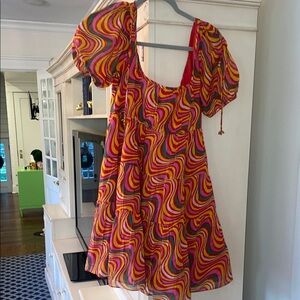Colorful Swirl Pattern Dress